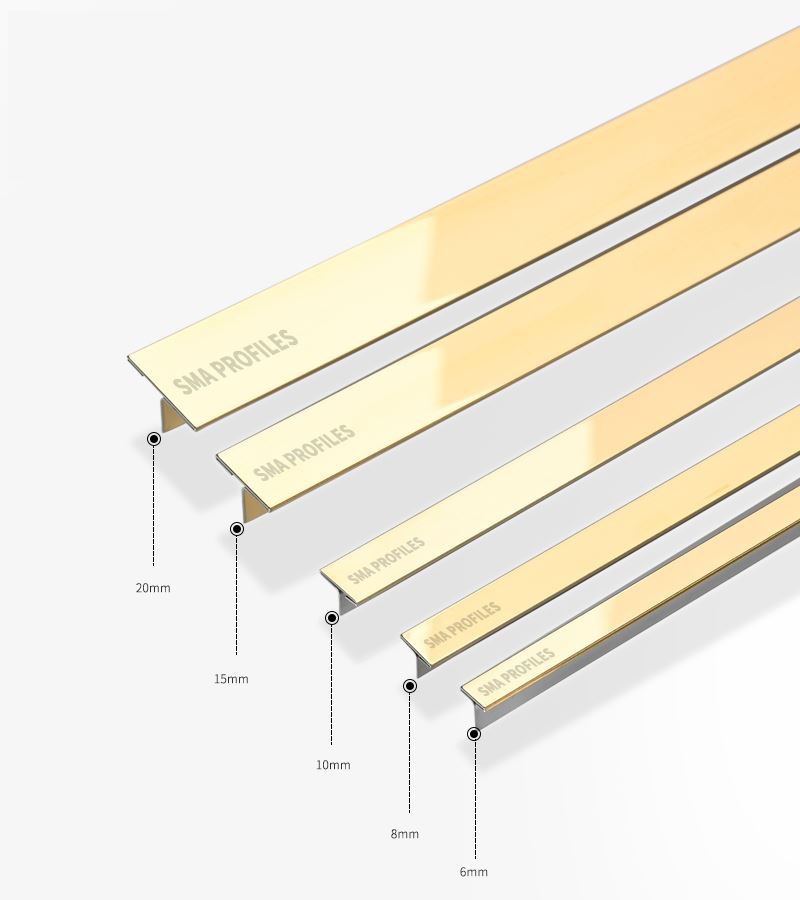 stainless steel T bar trim